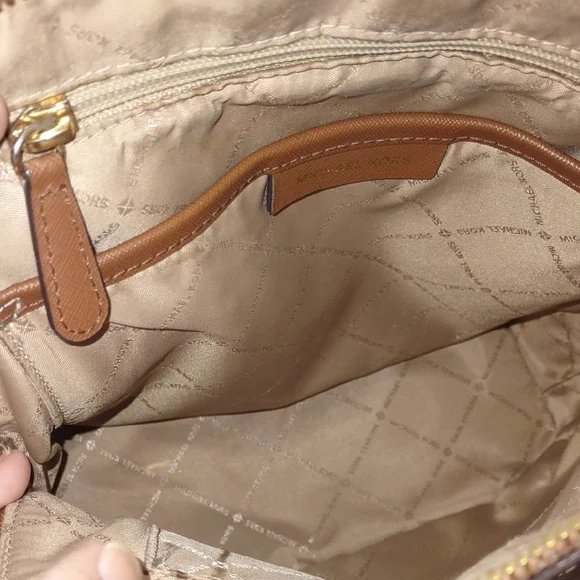 Michael Kors Tan Leather Bag Backpack - Picture 2 of 8